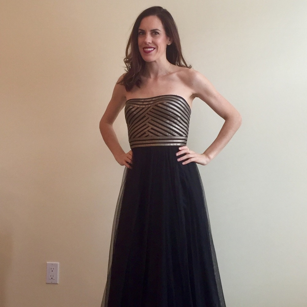 Gold & Black ballgown